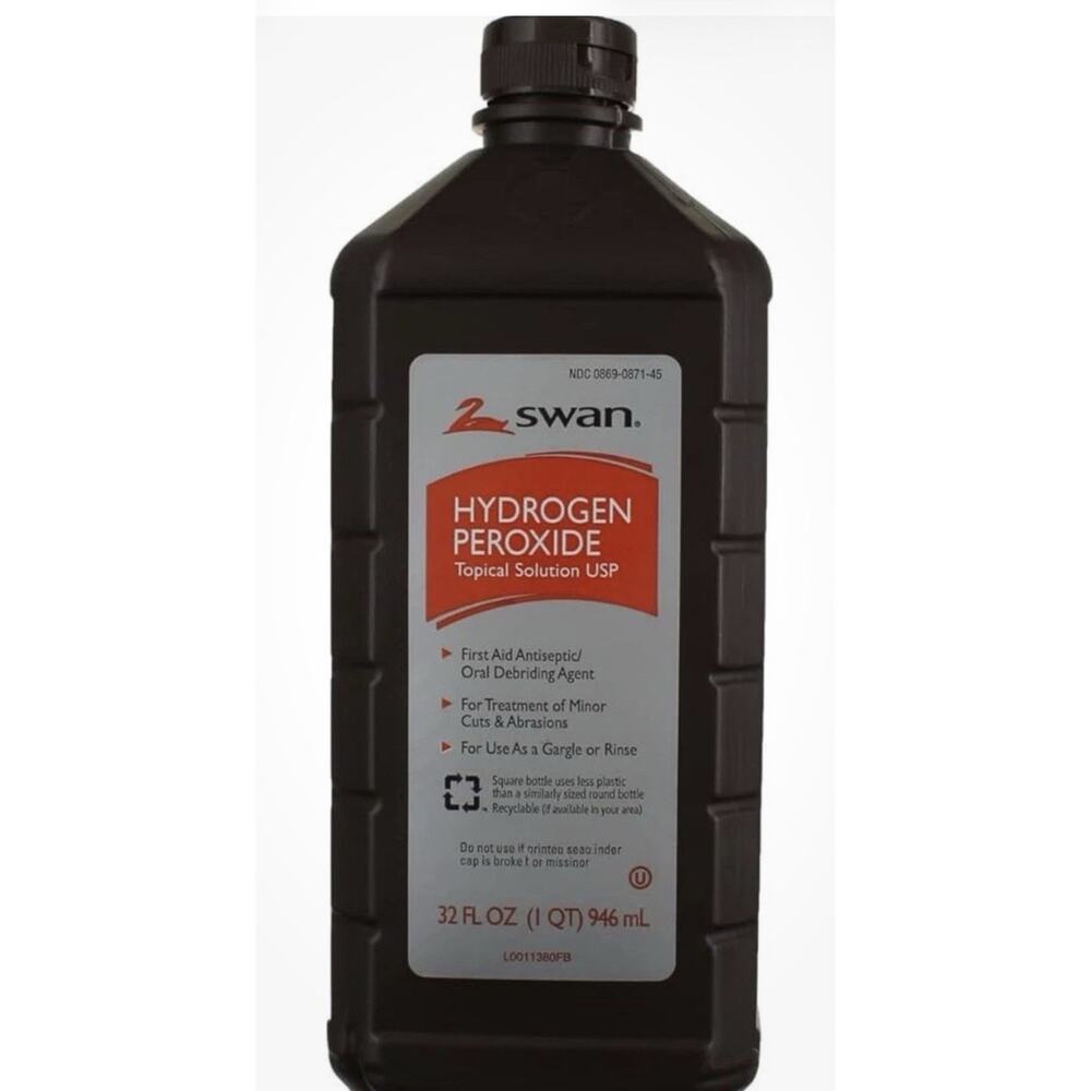 Swan Hydrogen Peroxide Topical Solution USP - Skin Antiseptic 32 FL OZ